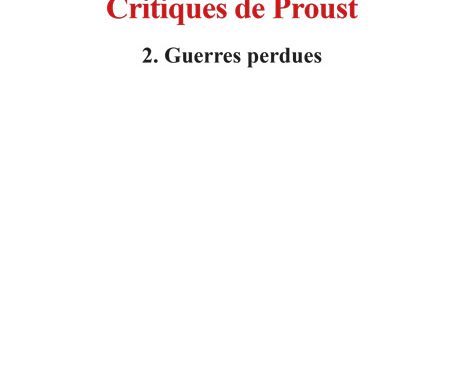 Critiques de Proust